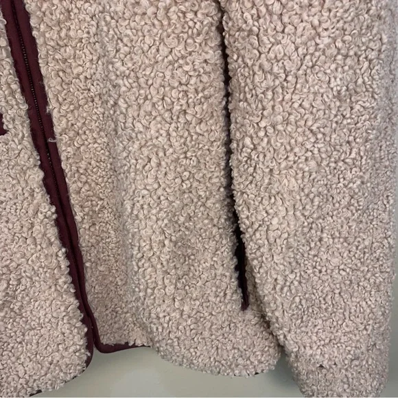 For Love and Lemons Sherpa Patchwork Color Block Full Zip Jacket - Picture 5 of 16